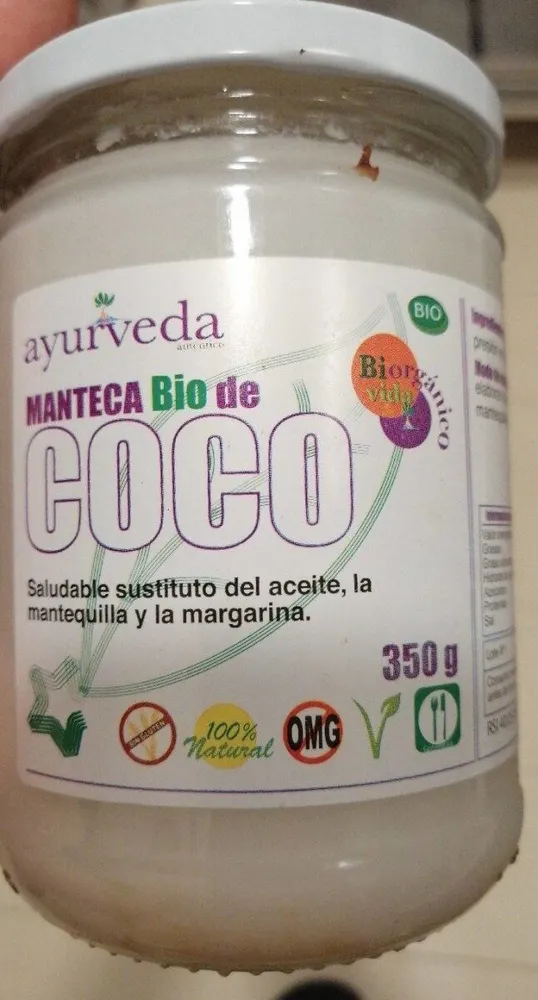 Manteca bio de coco