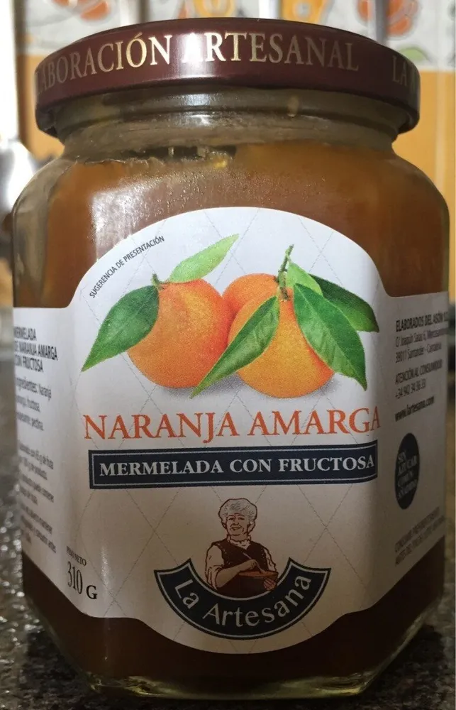 Mermelada de naranja amarga con fructosa