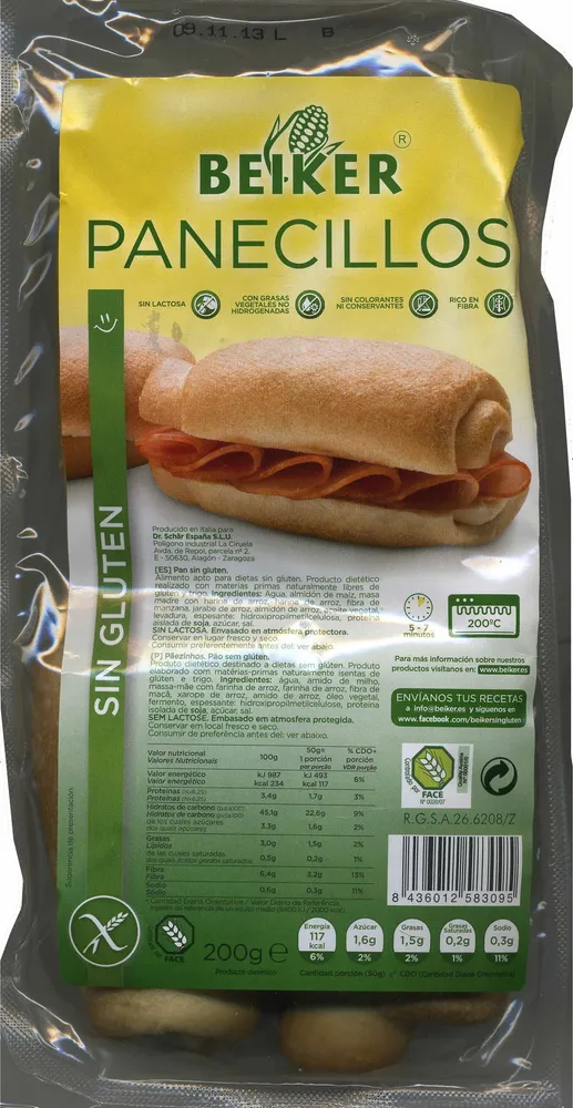 Panecillos sin gluten
