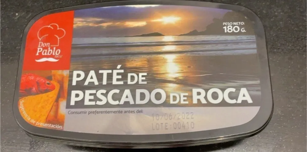 pate de pescado de roca