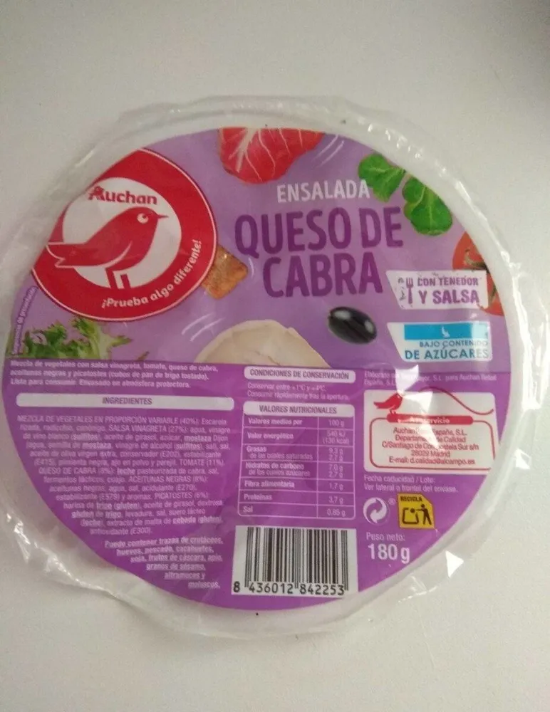 Ensalada queso de cabra