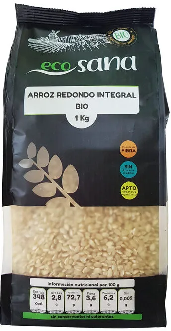 Arroz redondo integral bio