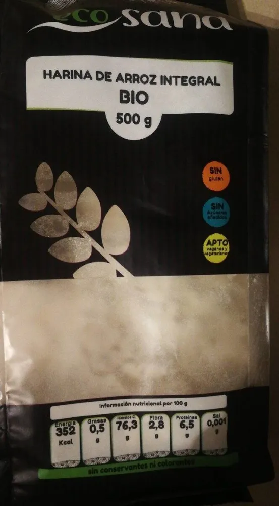 Harina de arroz integral