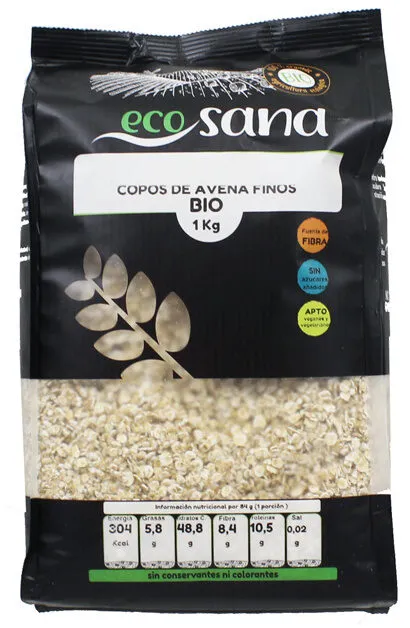 Copos de avena finos