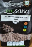 Bolitas cereales choco leche bio