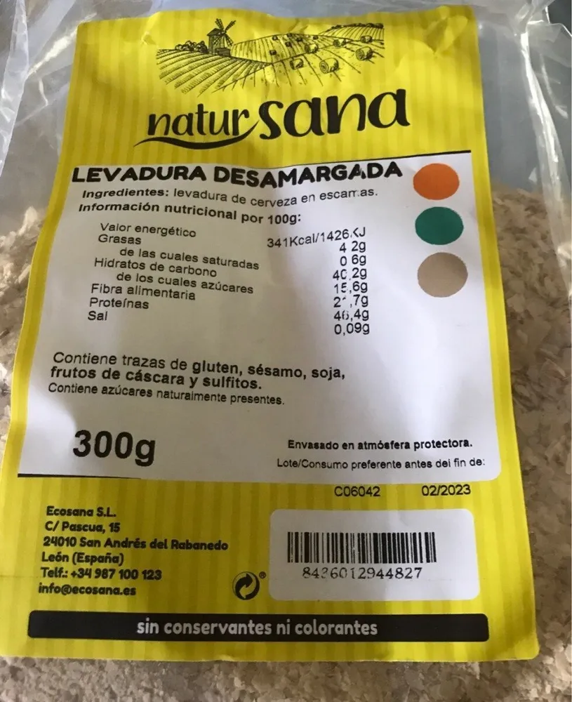 Levadura Desamargada ni