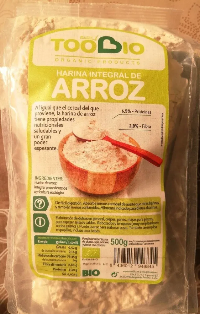 Harina integral de arroz
