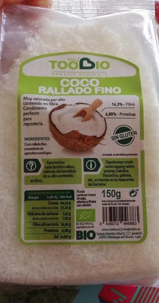 Coco rallado fino