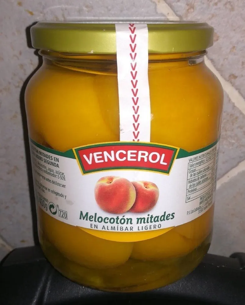 Melocotón en almíbar ligero