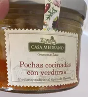 Pochas cocinadas con verduras