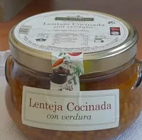Lentejas cocinadas con verduras