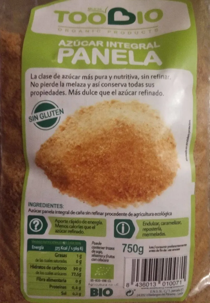 Azucar integral panela