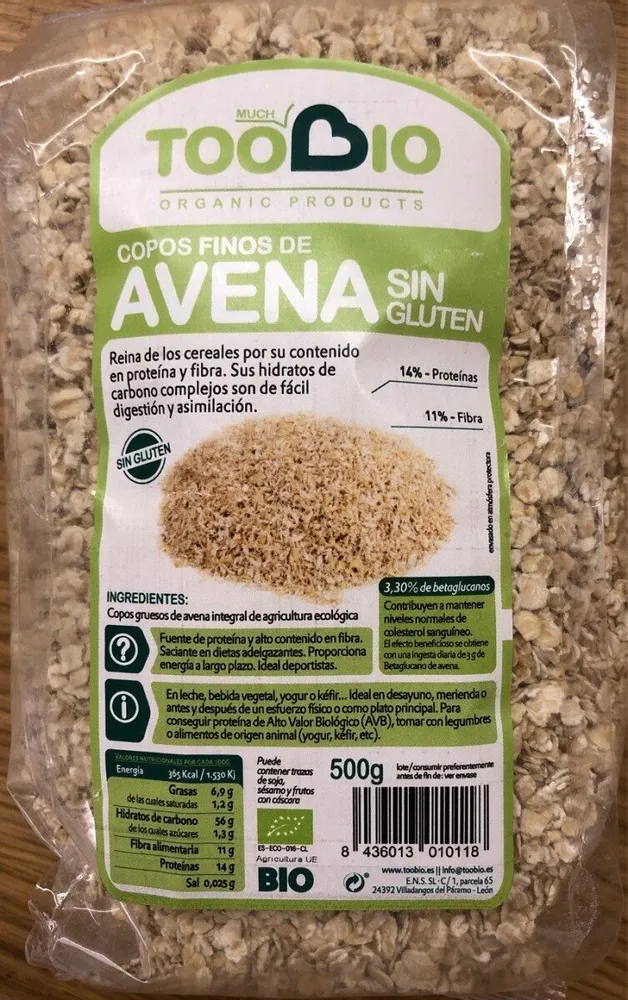 Copos finos de avena