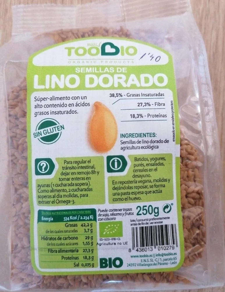 Semillas de Lino Dorado