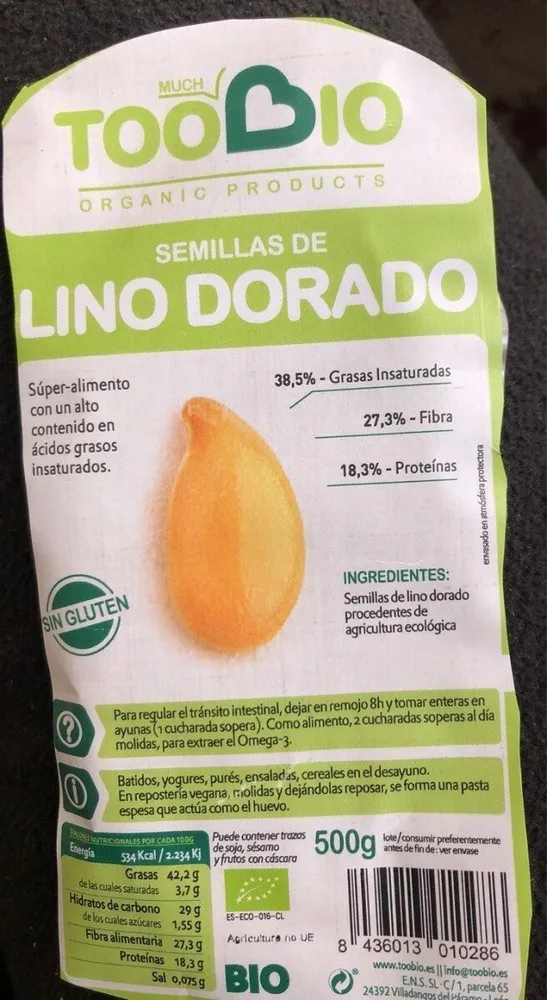 Semillas de lino dorado