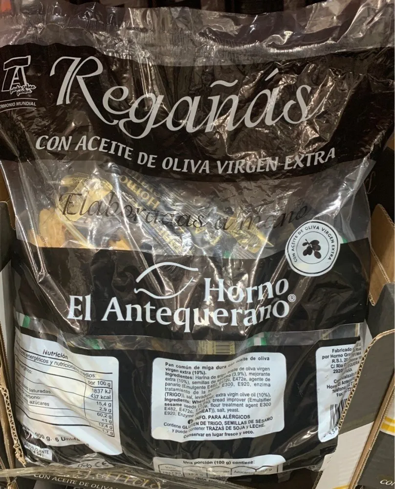 Regañas con aceite de oliva virgen extra