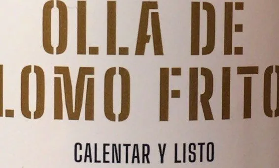 Olla de lomo frito