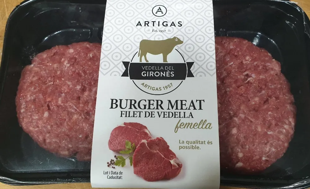 Burger Meat Filet de vedella