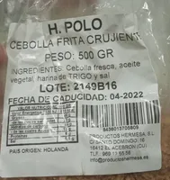 Cebolla frita crujiente