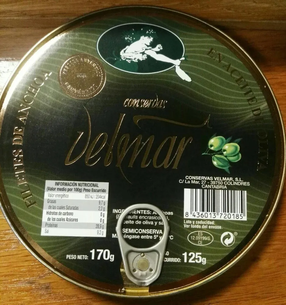Anchoas en aceite de oliva