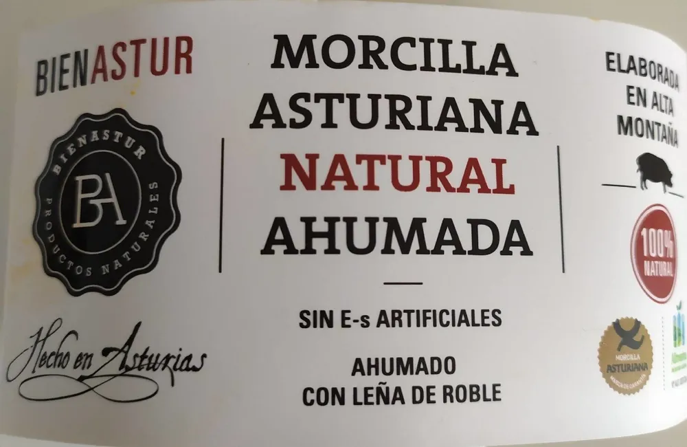 Morcilla Asturiana Natural Ahumada