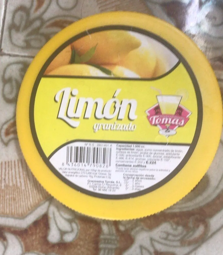 Granizado de limon
