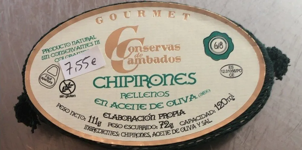 Chipirones en aceite de oliva