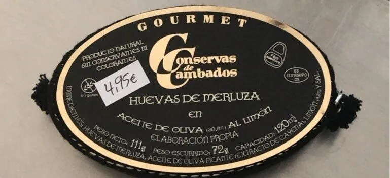 Huevas de merluza