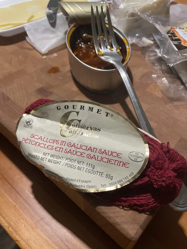 Zamburiñas en salsa gallega