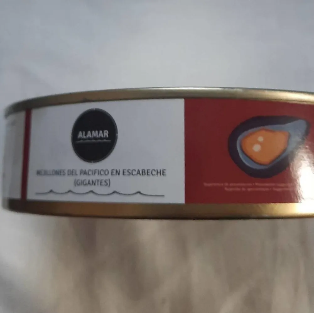 Mejillones del pacífico en escabeche gigantes