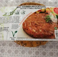 Bio Hamburguesas Seitan y Finas Hierbas
