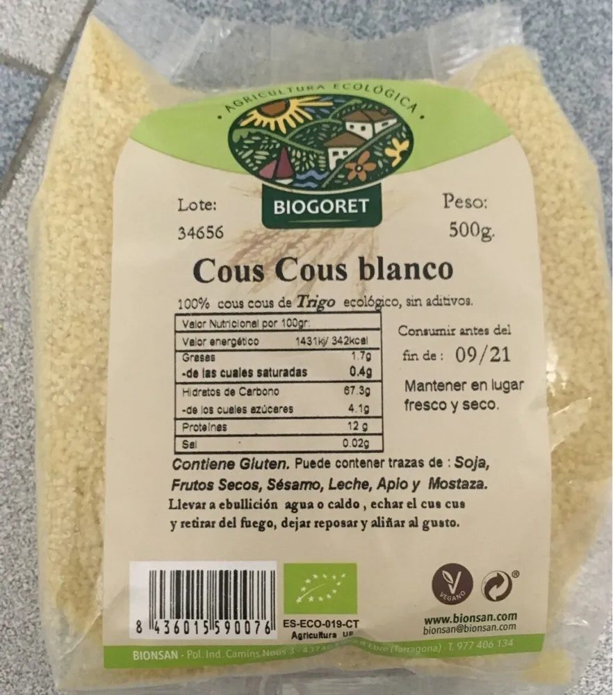 Cous cous blanco