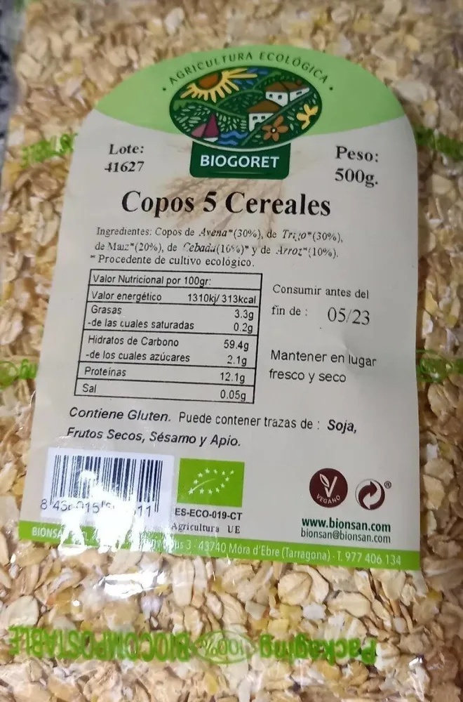Copos 5 Cereales