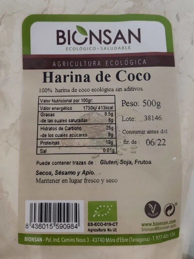 Harina de coco