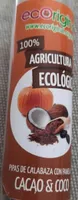 Pipas de calabaza con panera y cacao&coco