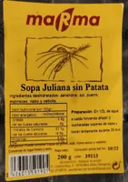 Sopa Juliana sin Patata
