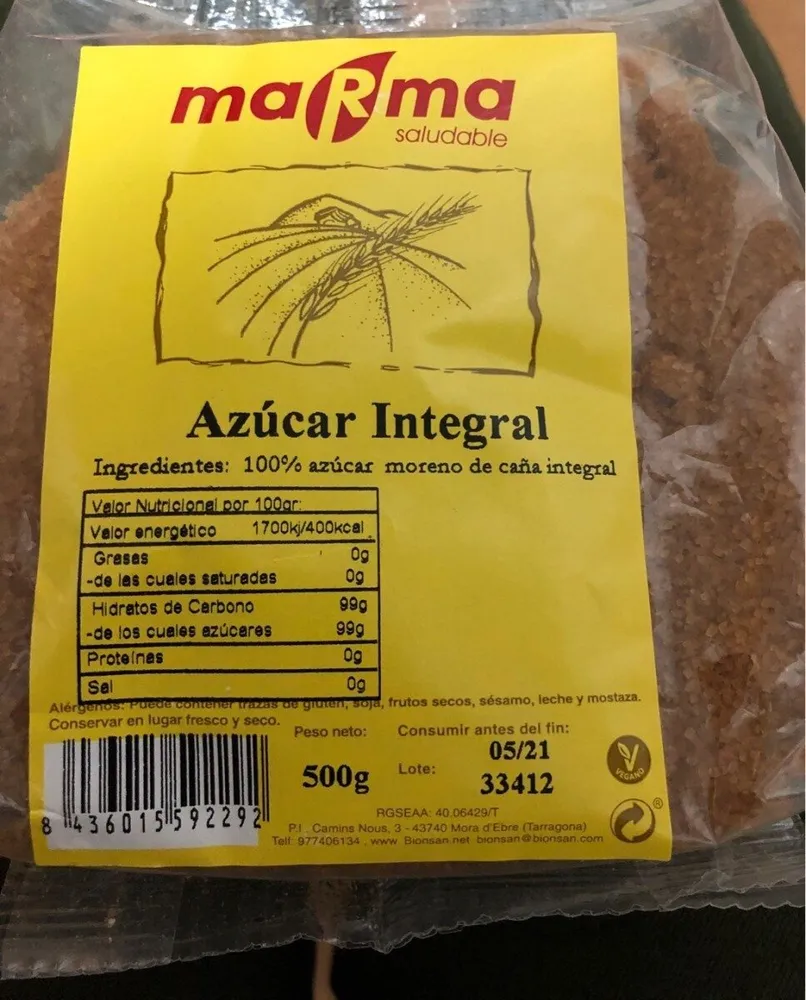 Azucar integral