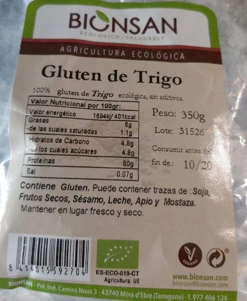 Gluten de trigo