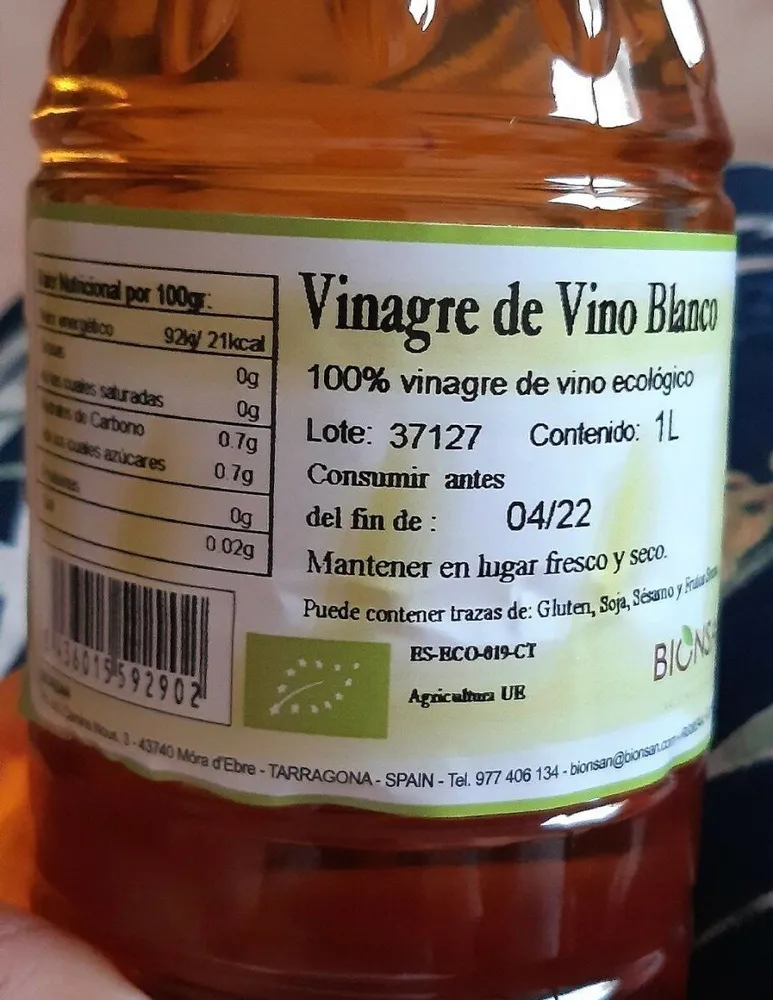Vinagre vino blanco
