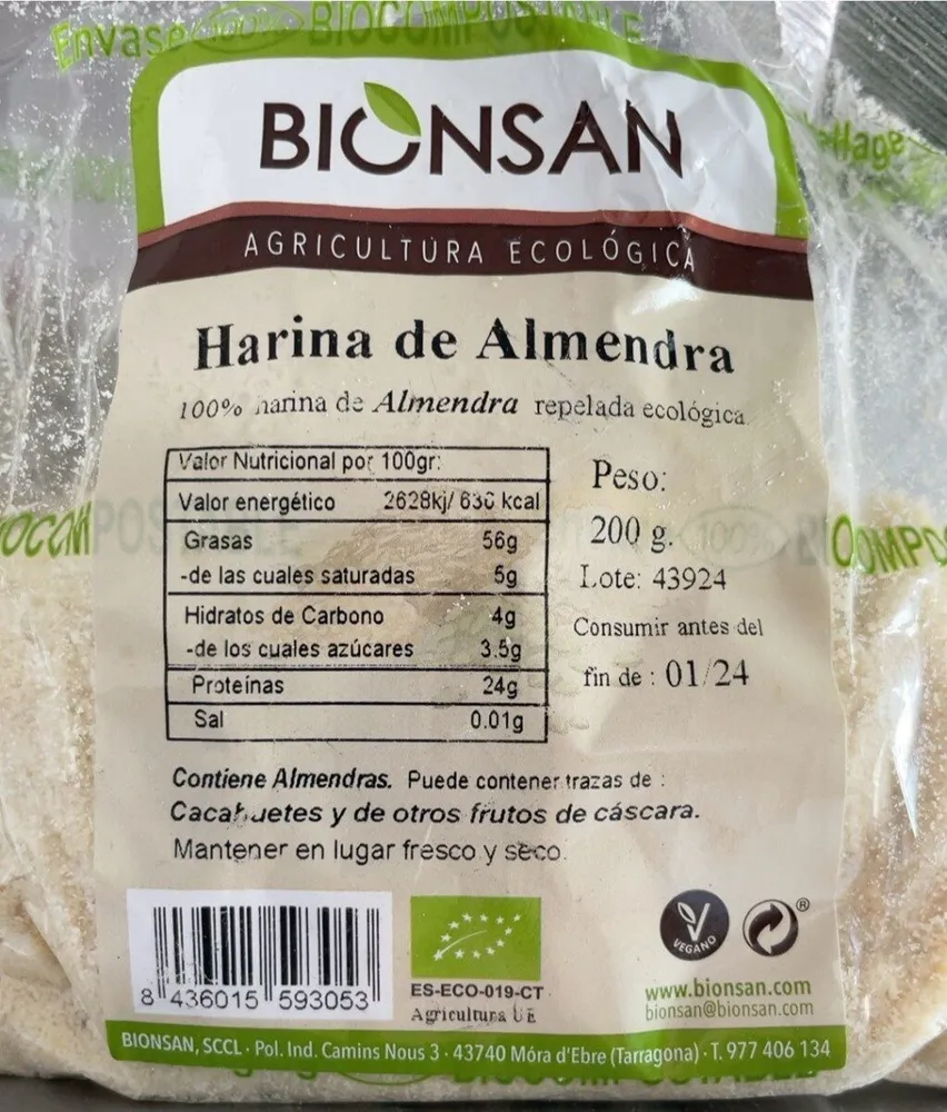 Harina de almendras