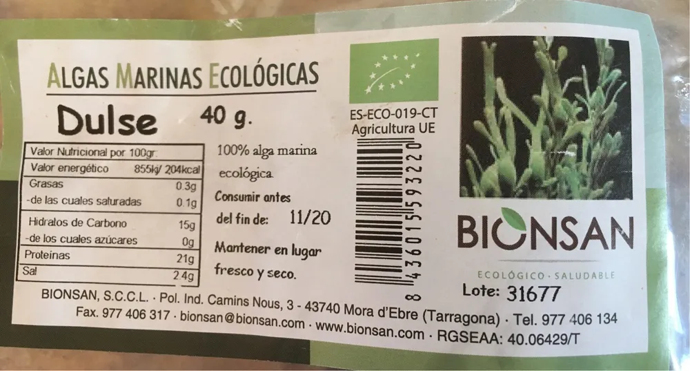 algas marinas ecologicas