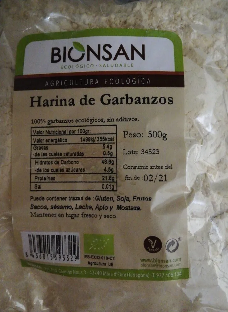Harina de garbanzos
