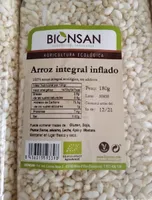 Arroz integral inflado