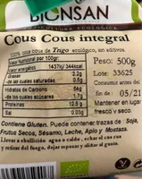 Cous cous integral