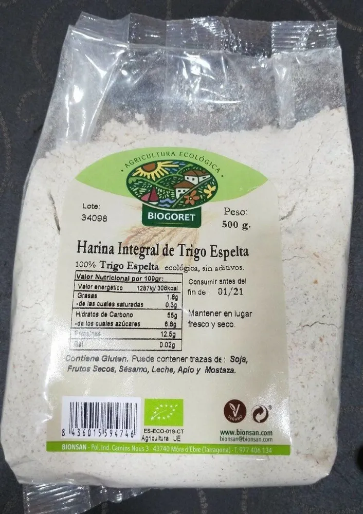 Harina Integral de Trigo de Espelta
