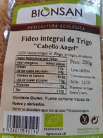 Fideo integral de Trigo "cabello de angel"