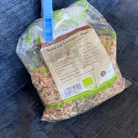 Arroz con lentejas y algas