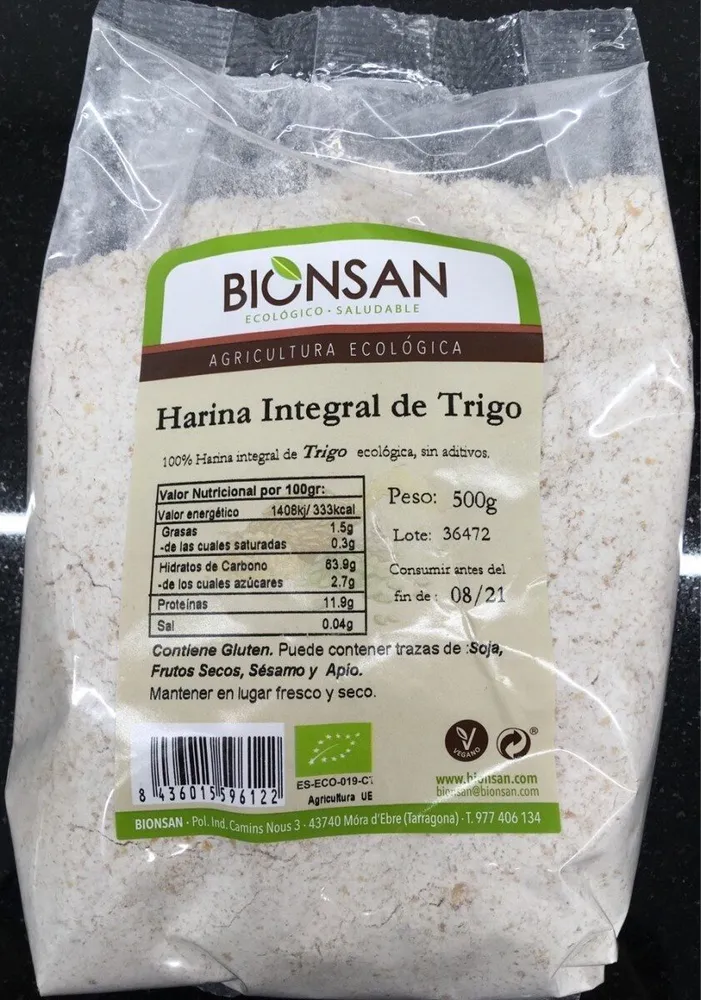 Harina integral de trigo