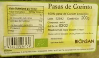 Pasas de Corinto