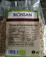 Proteína de soja texturizada fina
